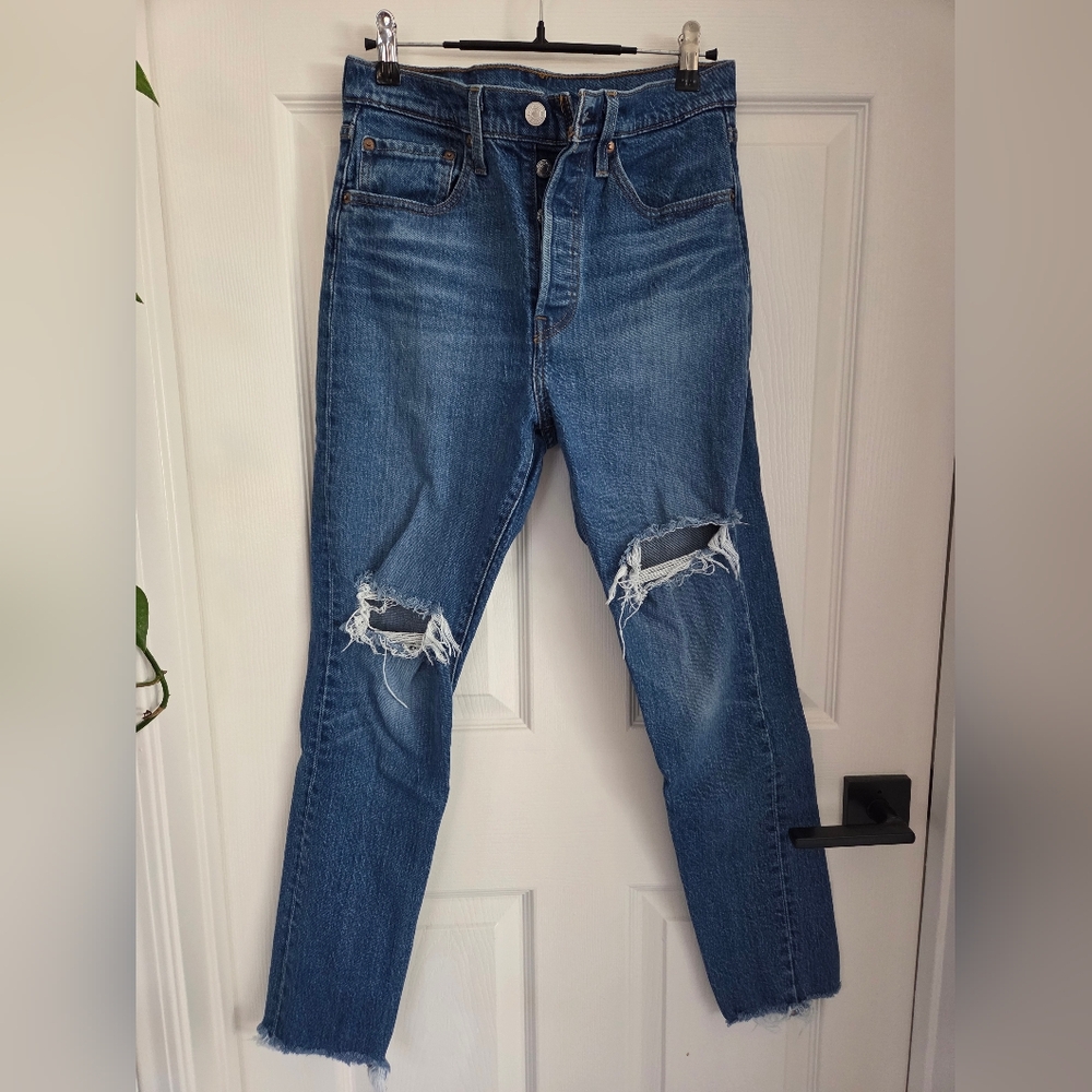 Levi's Distressed 501 Jeans